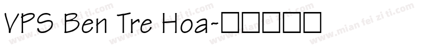 VPS Ben Tre Hoa字体转换